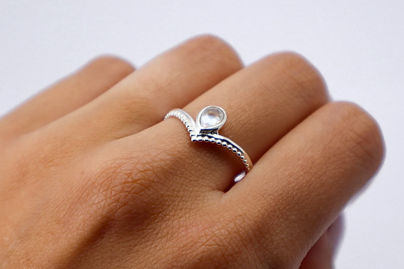 Moonstone Sterling Silver Ring
