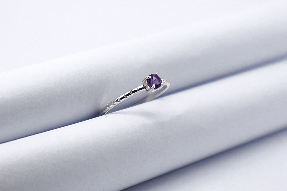 Amethyst Sterling Silver Ring