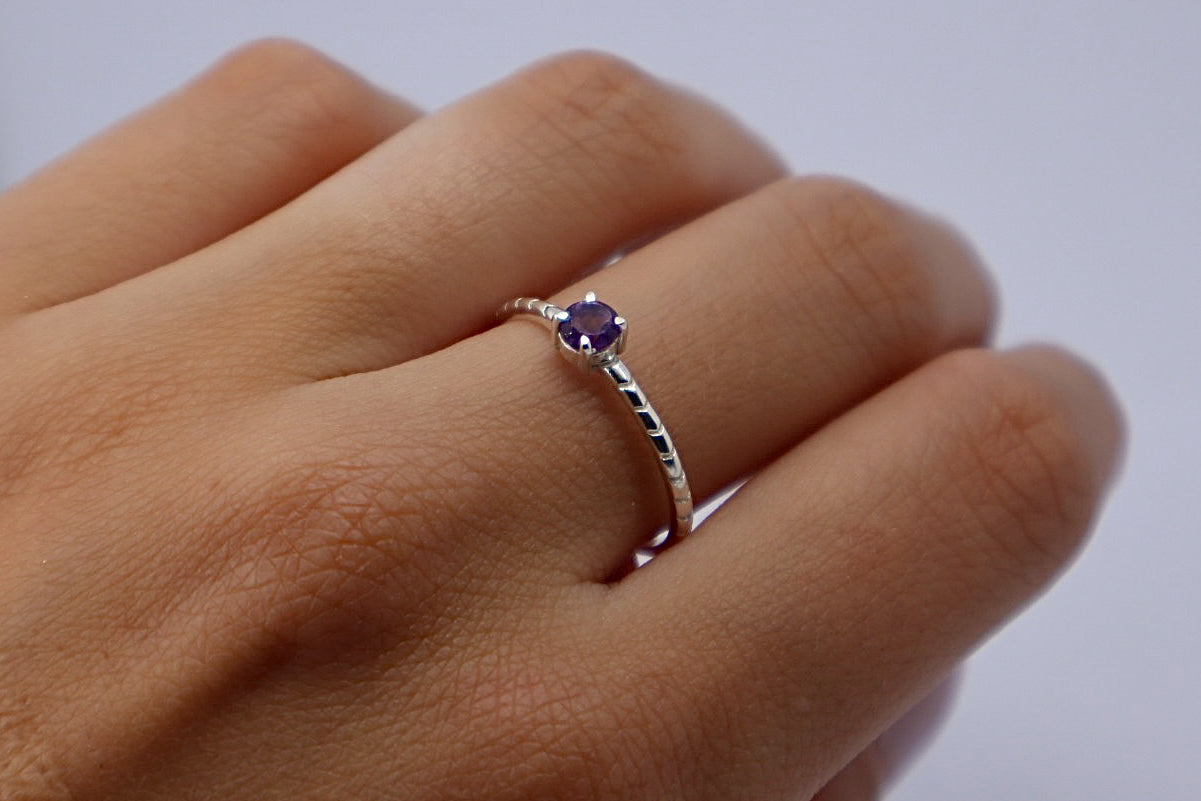Amethyst Sterling Silver Ring