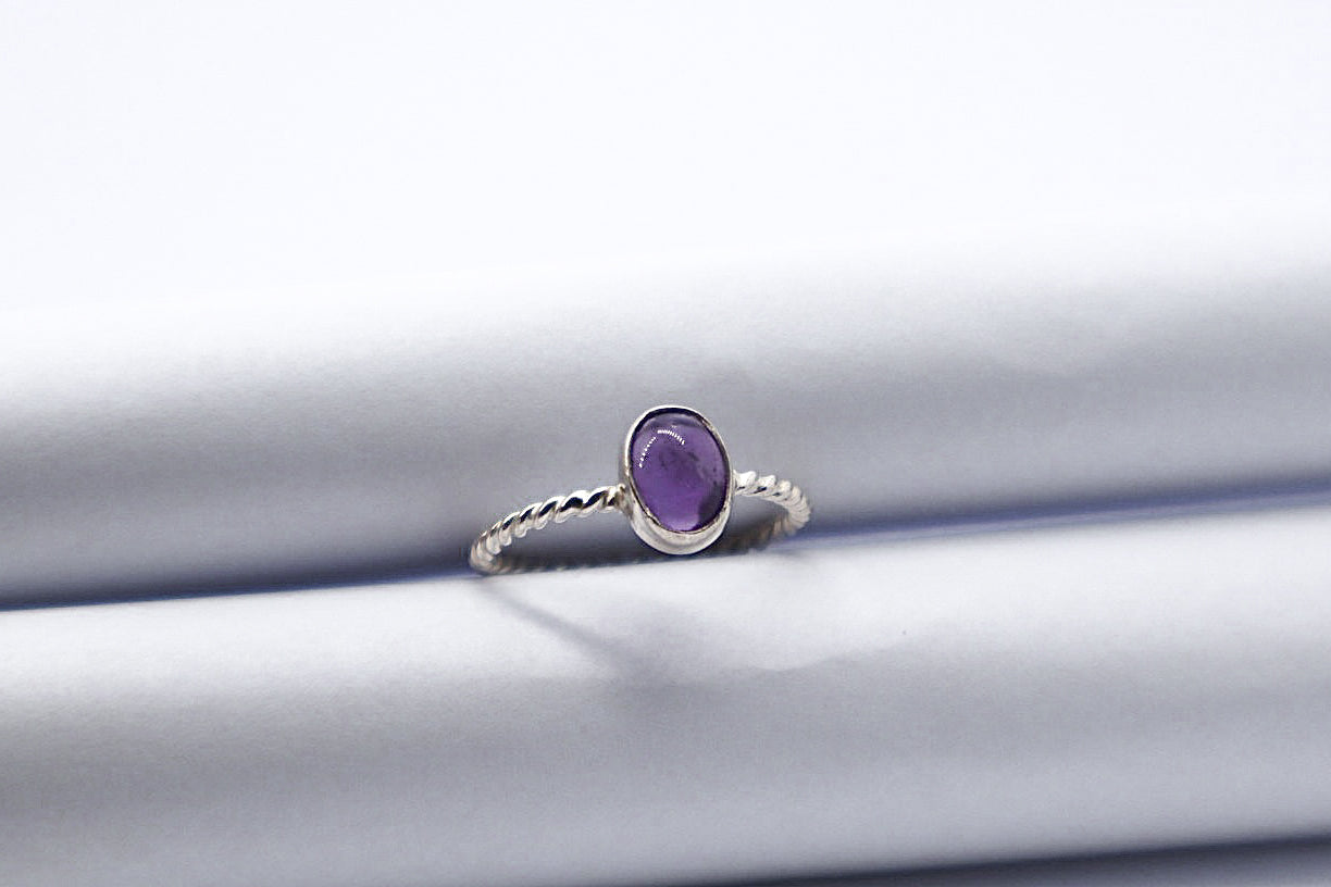 Amethyst Sterling Silver Ring