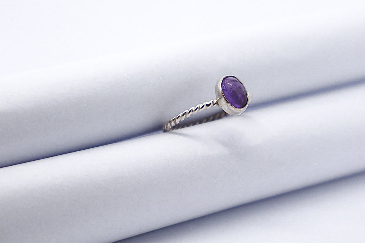 Amethyst Sterling Silver Ring