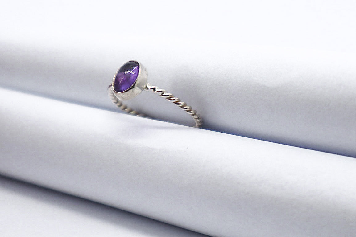 Amethyst Sterling Silver Ring