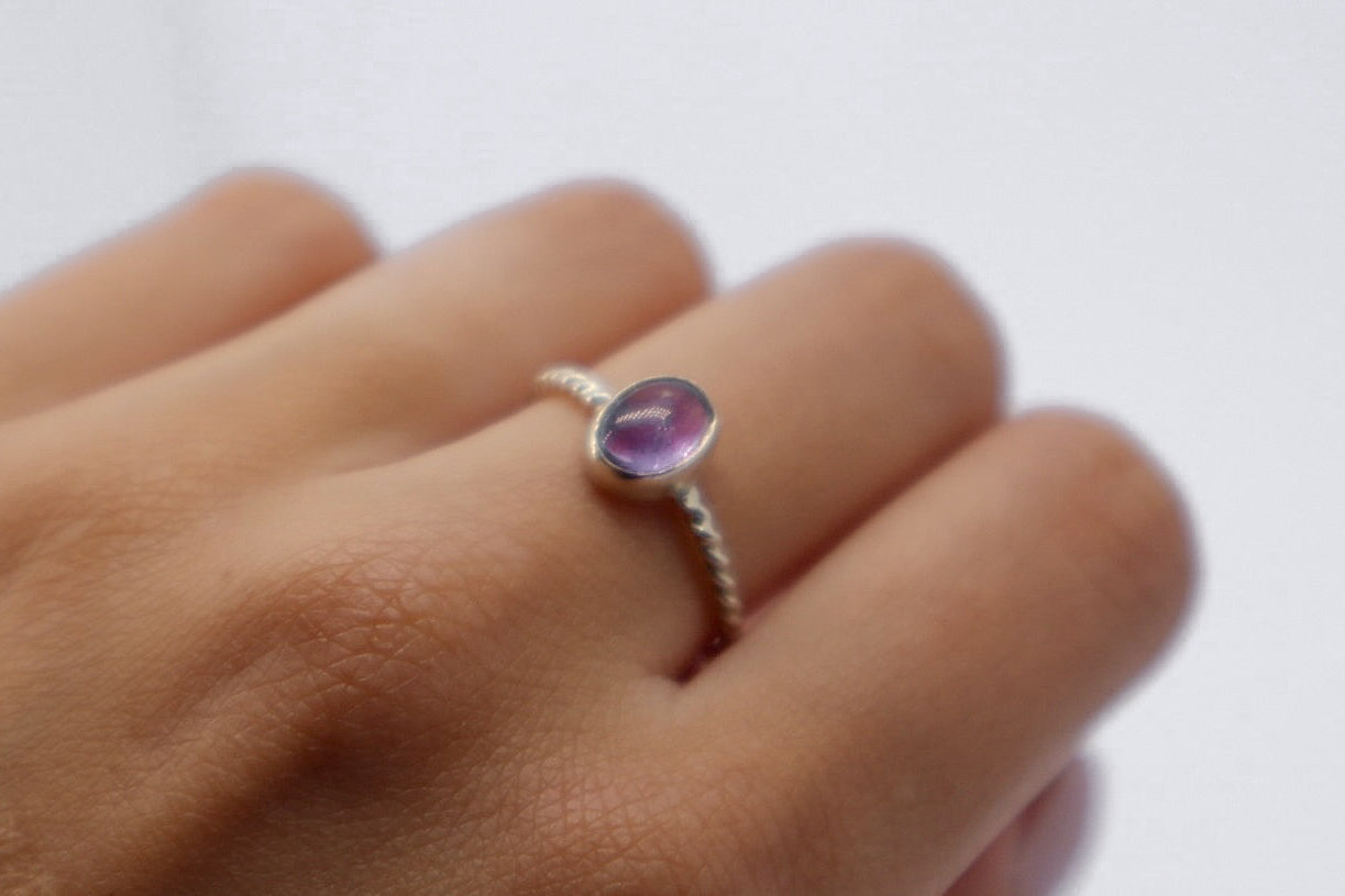 Amethyst Sterling Silver Ring