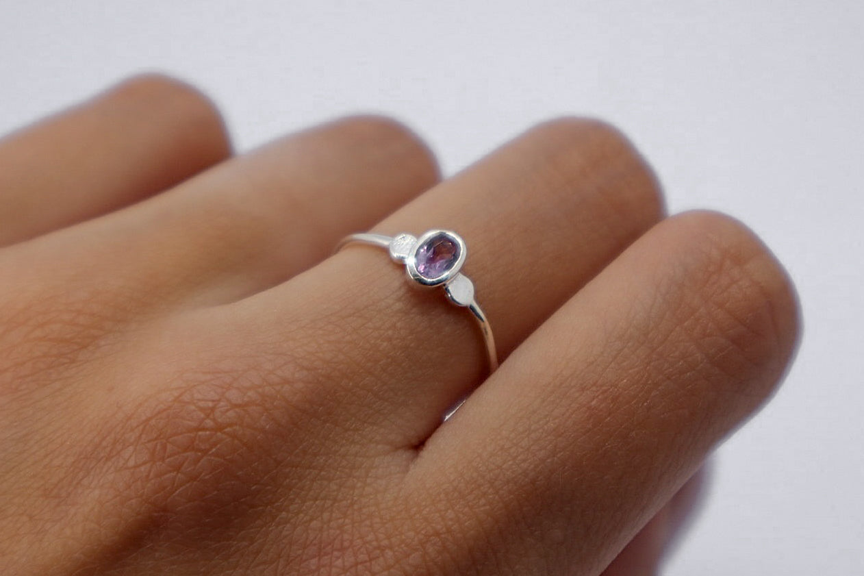 Amethyst Sterling Silver Ring