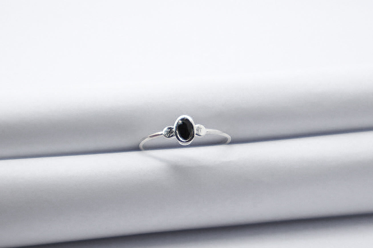 Black Onyx Sterling Silver Ring