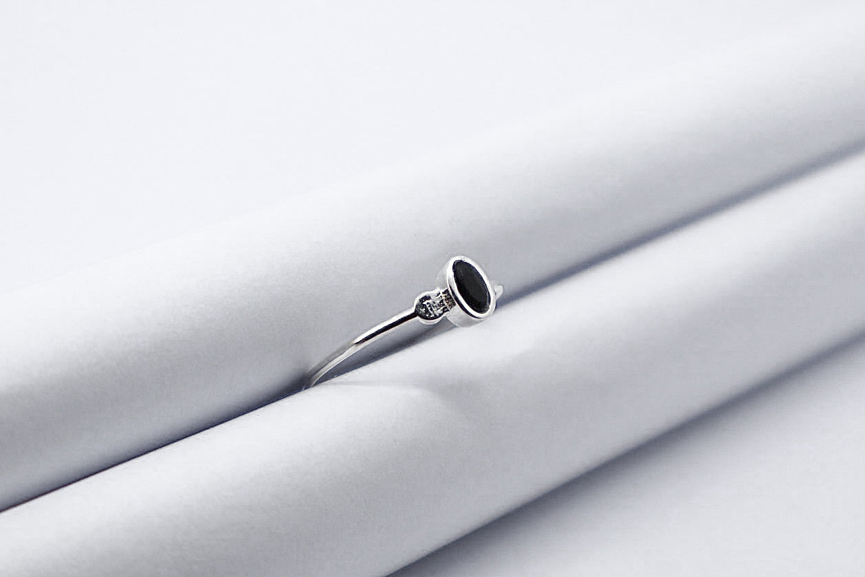 Black Onyx Sterling Silver Ring
