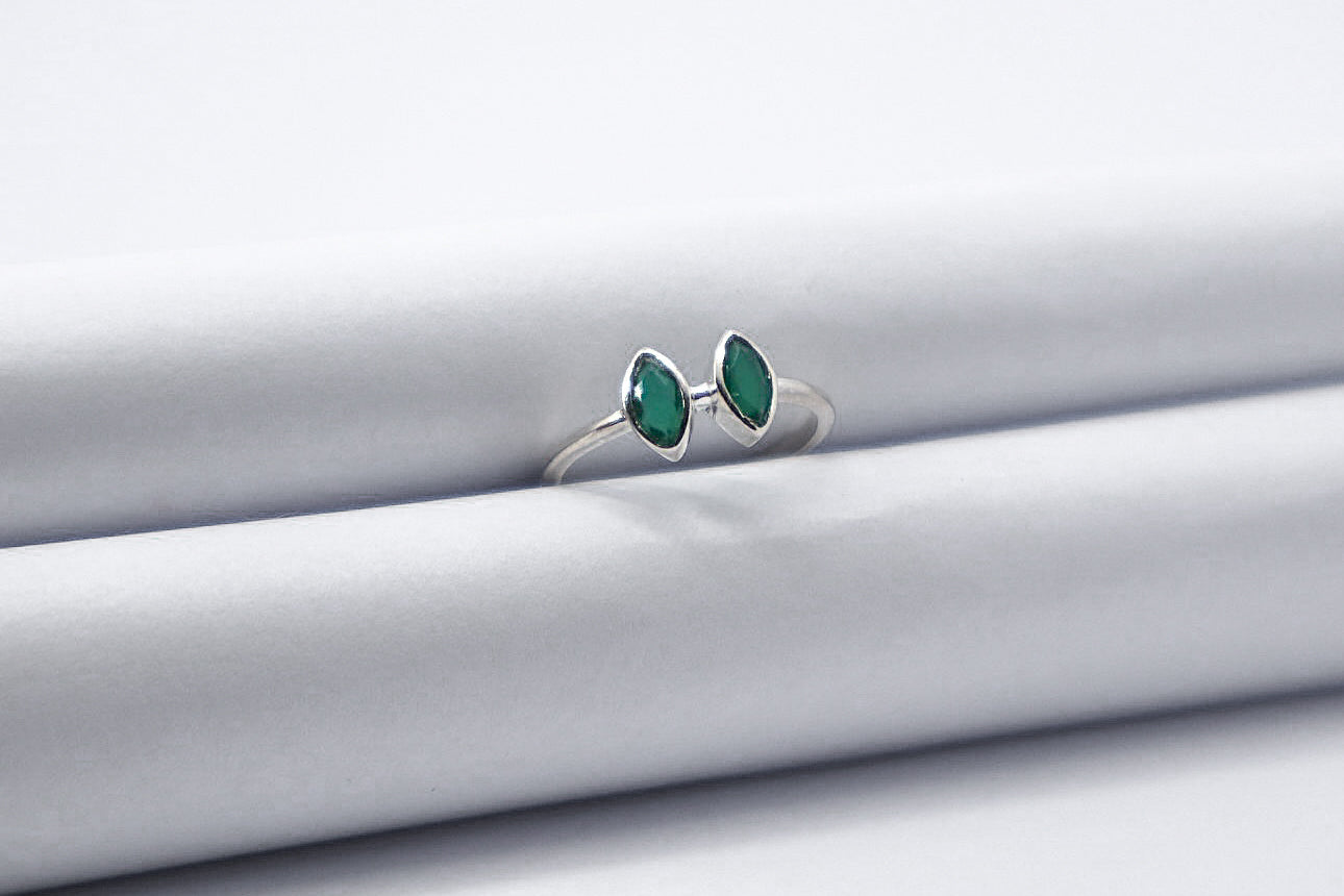 Green Aventurine Sterling Silver Ring