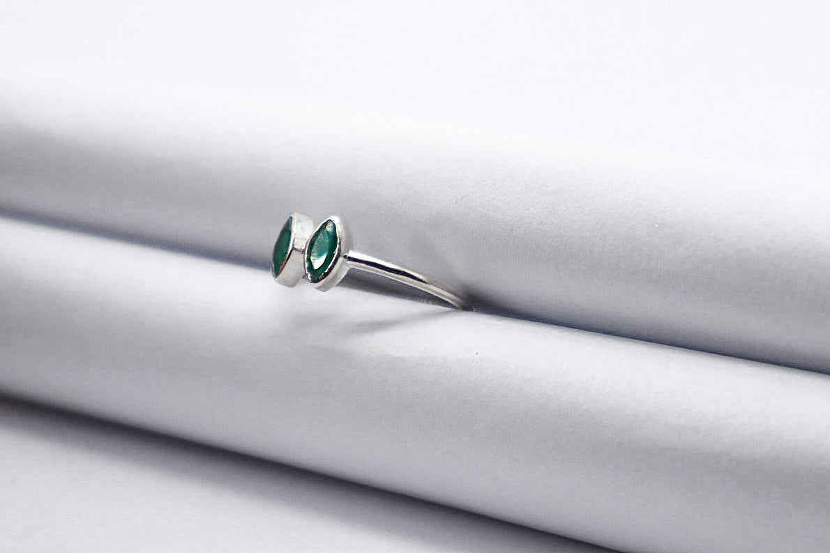 Green Aventurine Sterling Silver Ring