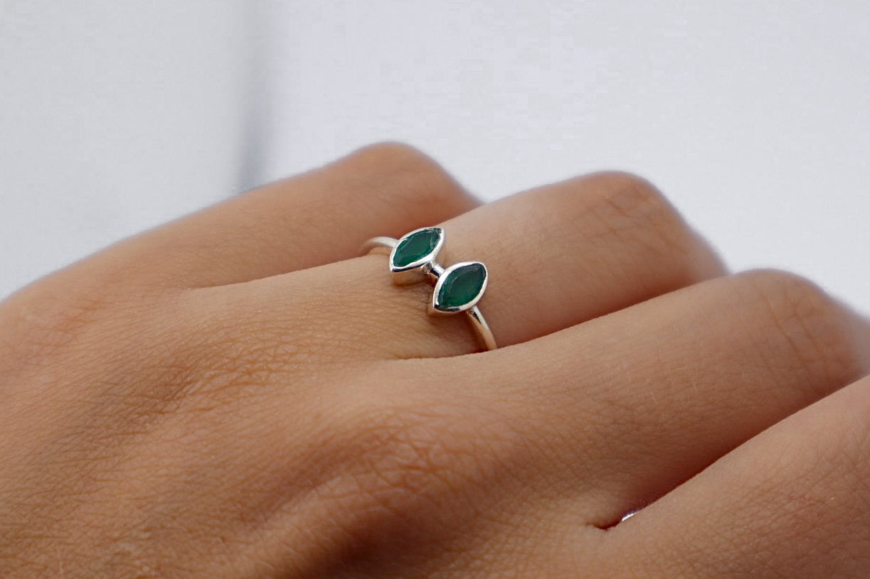 Green Aventurine Sterling Silver Ring