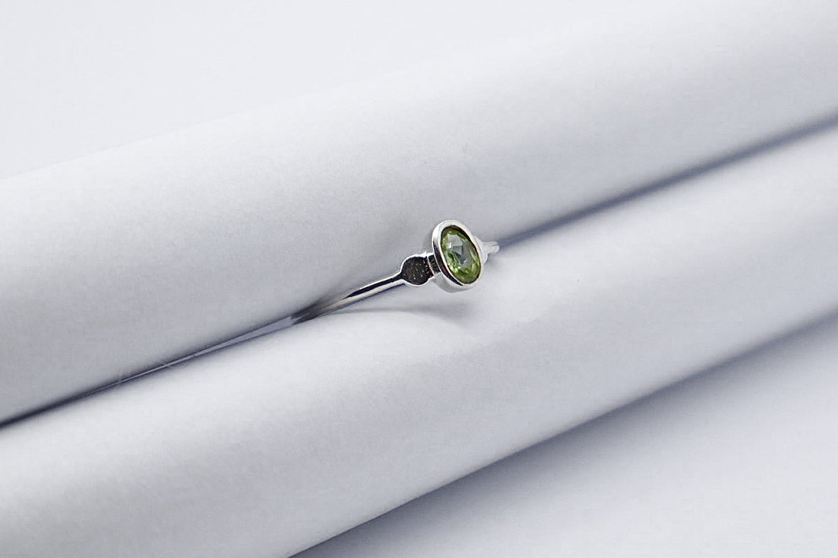 Peridot Sterling Silver Ring