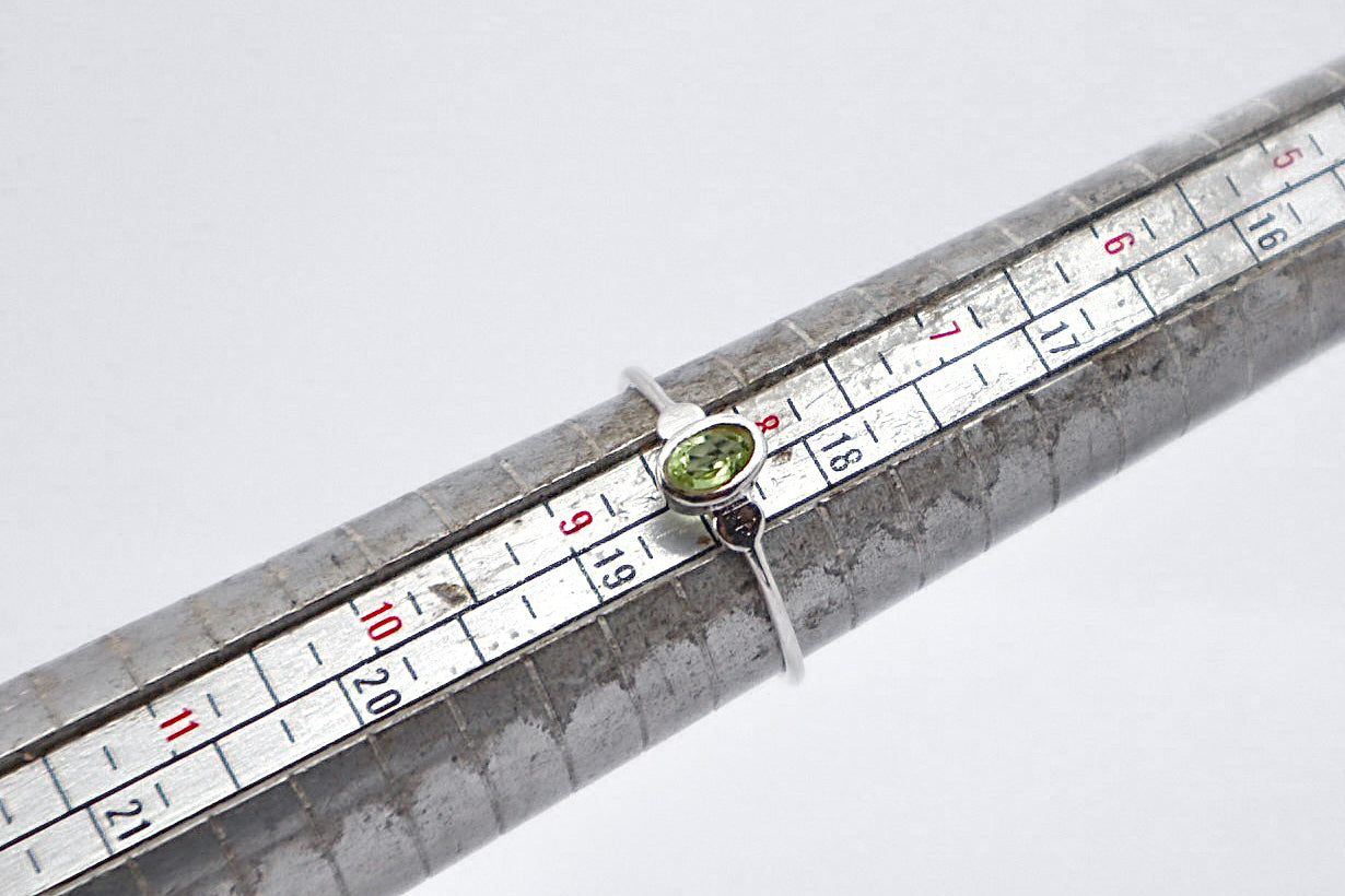 Peridot Sterling Silver Ring