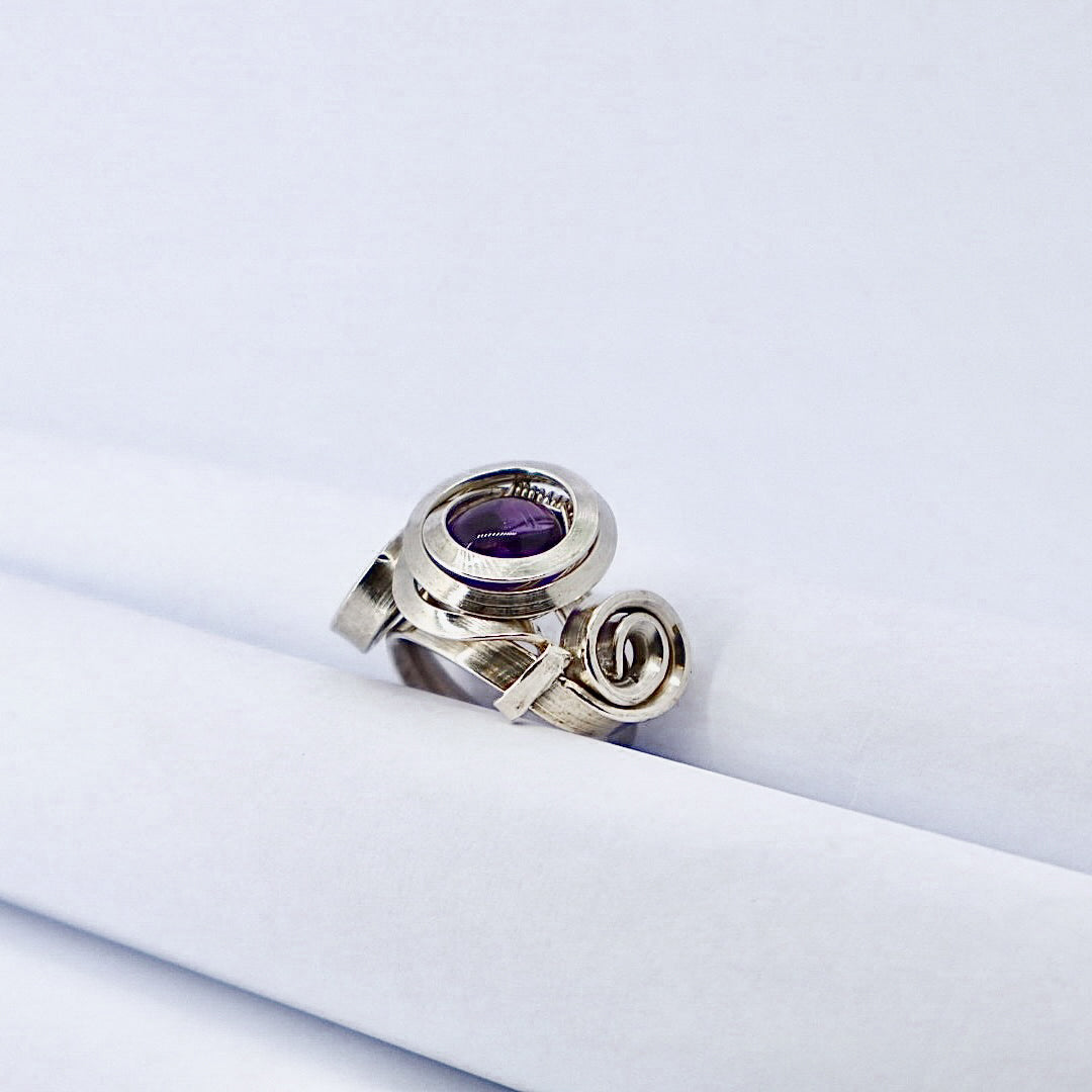 Gala Amethyst Solid Sterling Silver Ring