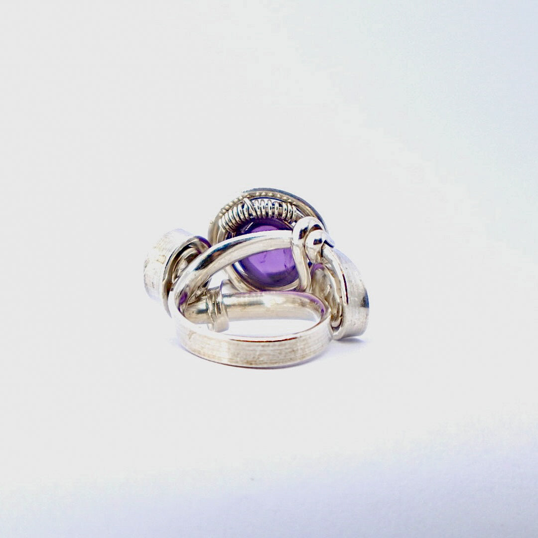 Gala Amethyst Solid Sterling Silver Ring