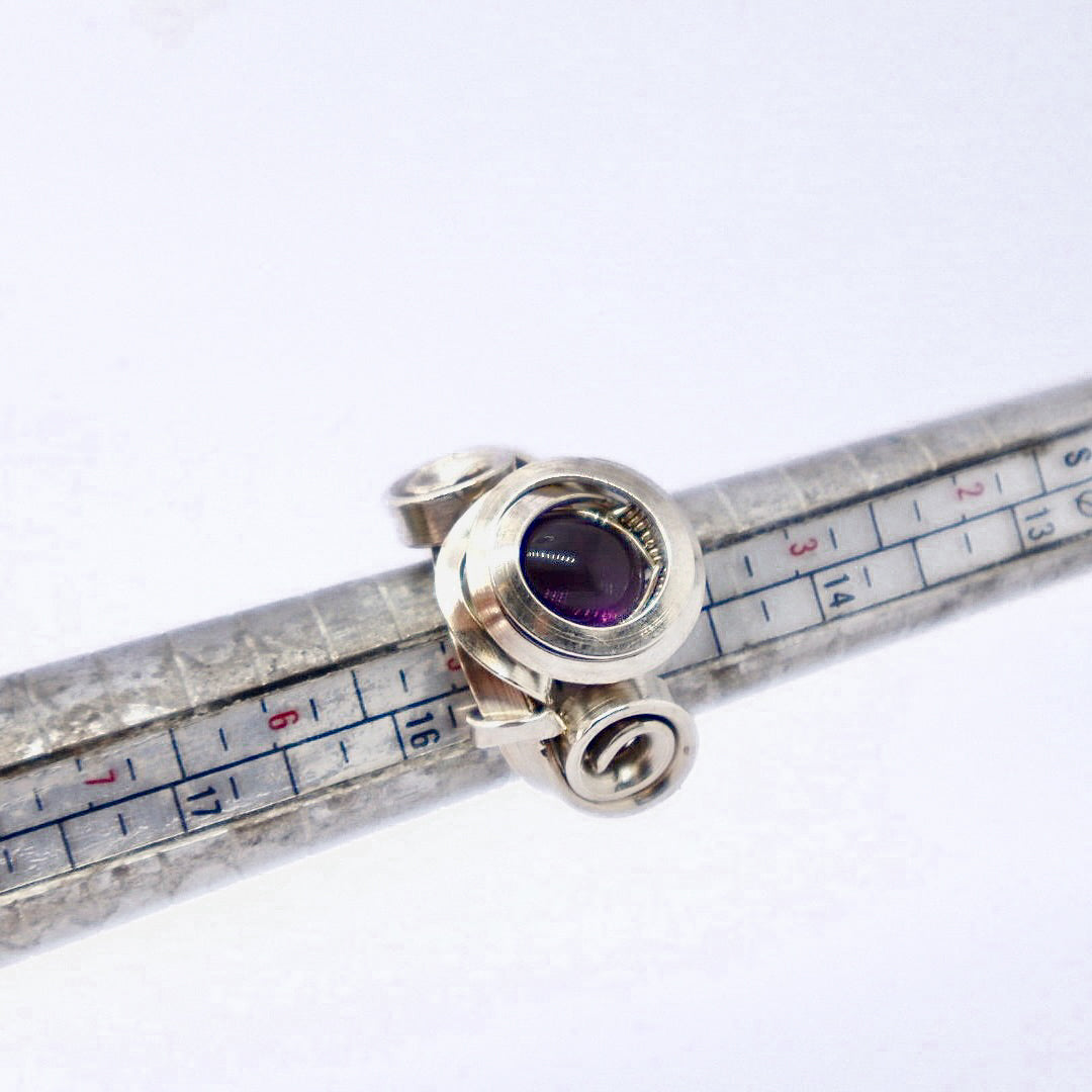 Gala Amethyst Solid Sterling Silver Ring