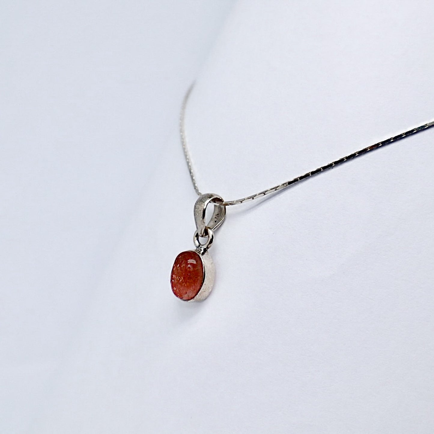 Silver Conelian Necklace