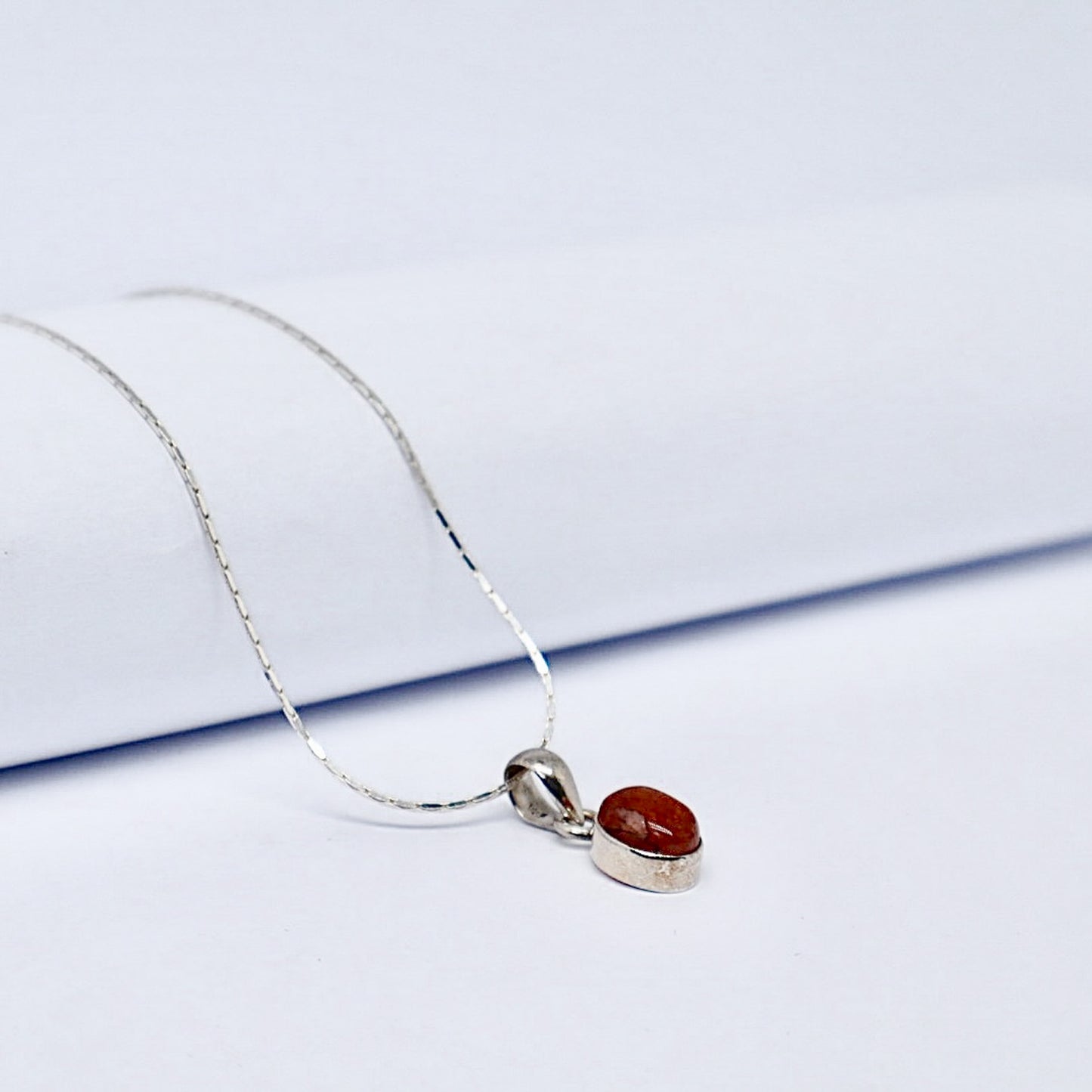 Silver Conelian Necklace