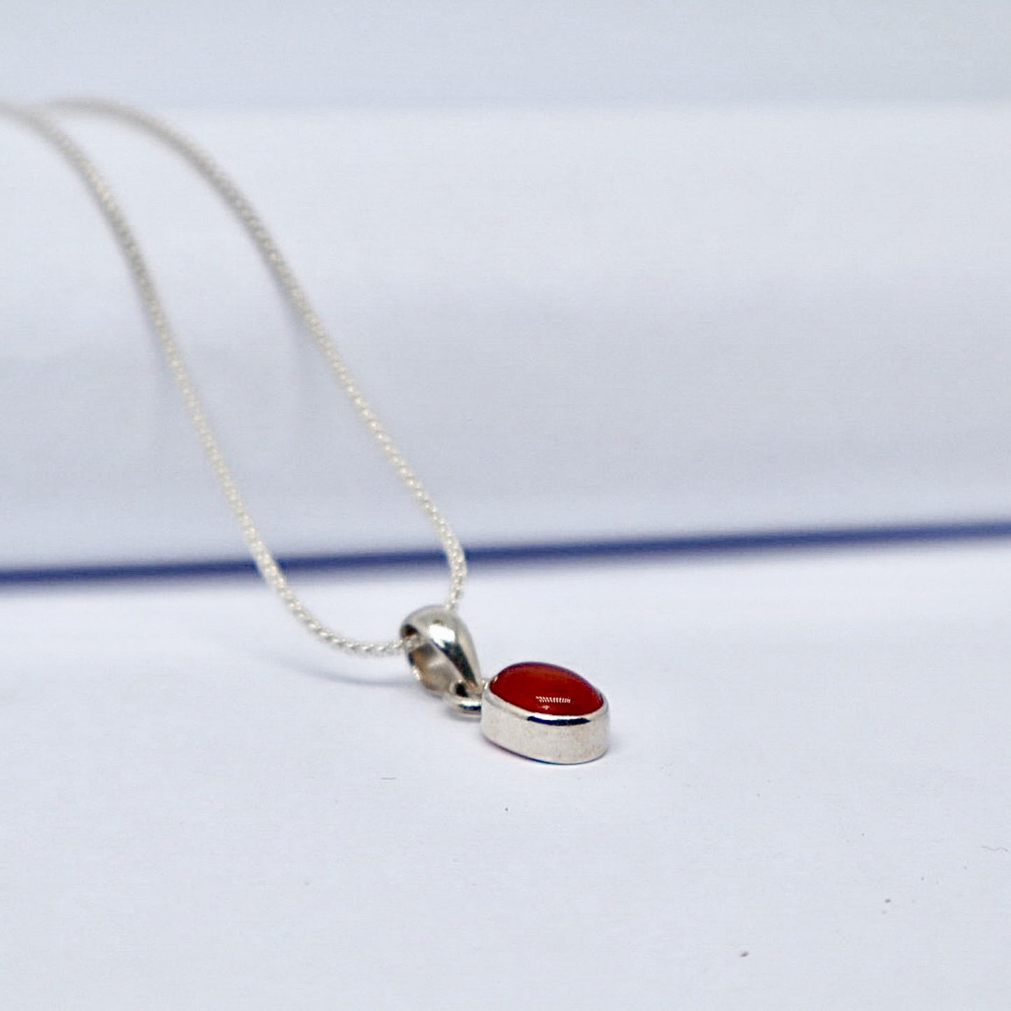 Silver Cornelian Necklace
