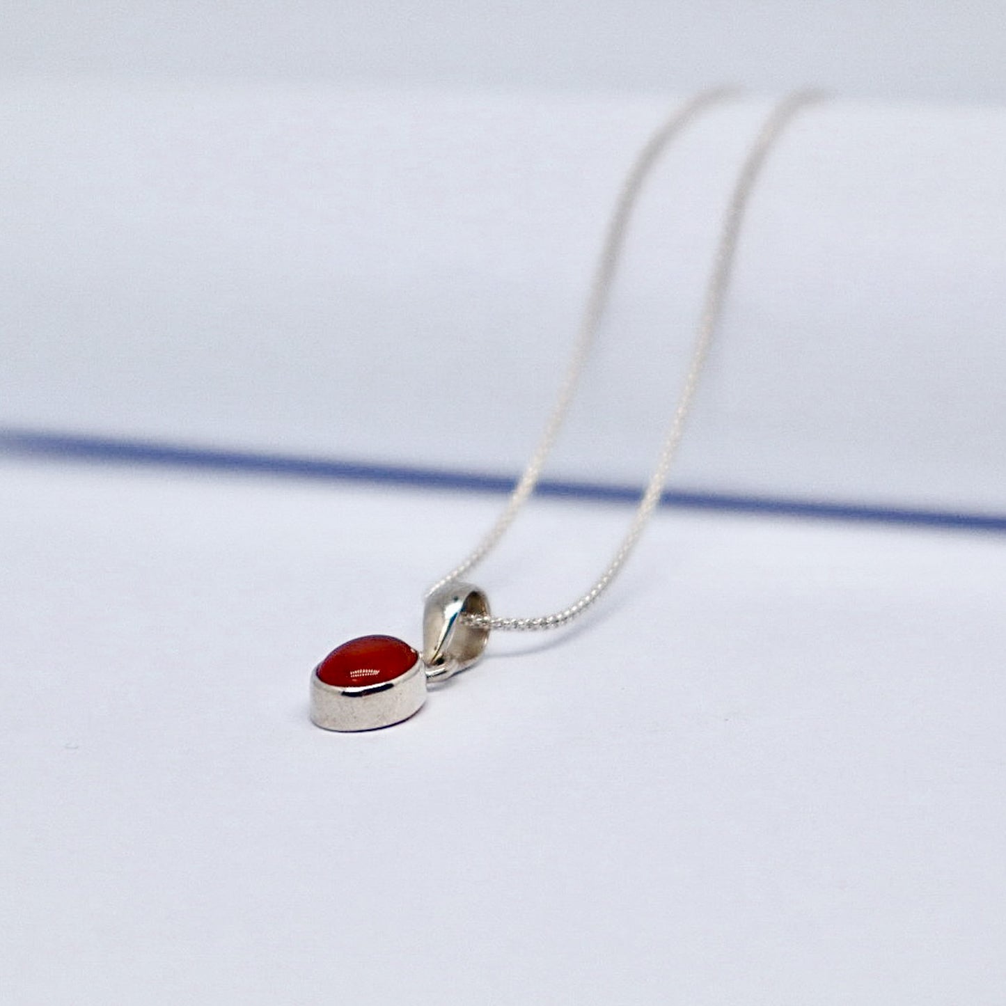 Silver Cornelian Necklace