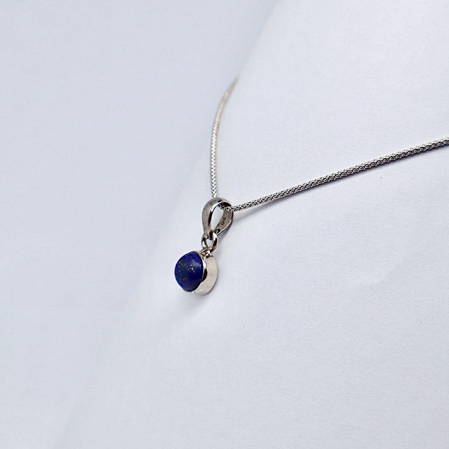 Silver Lapis Lazuli Necklace