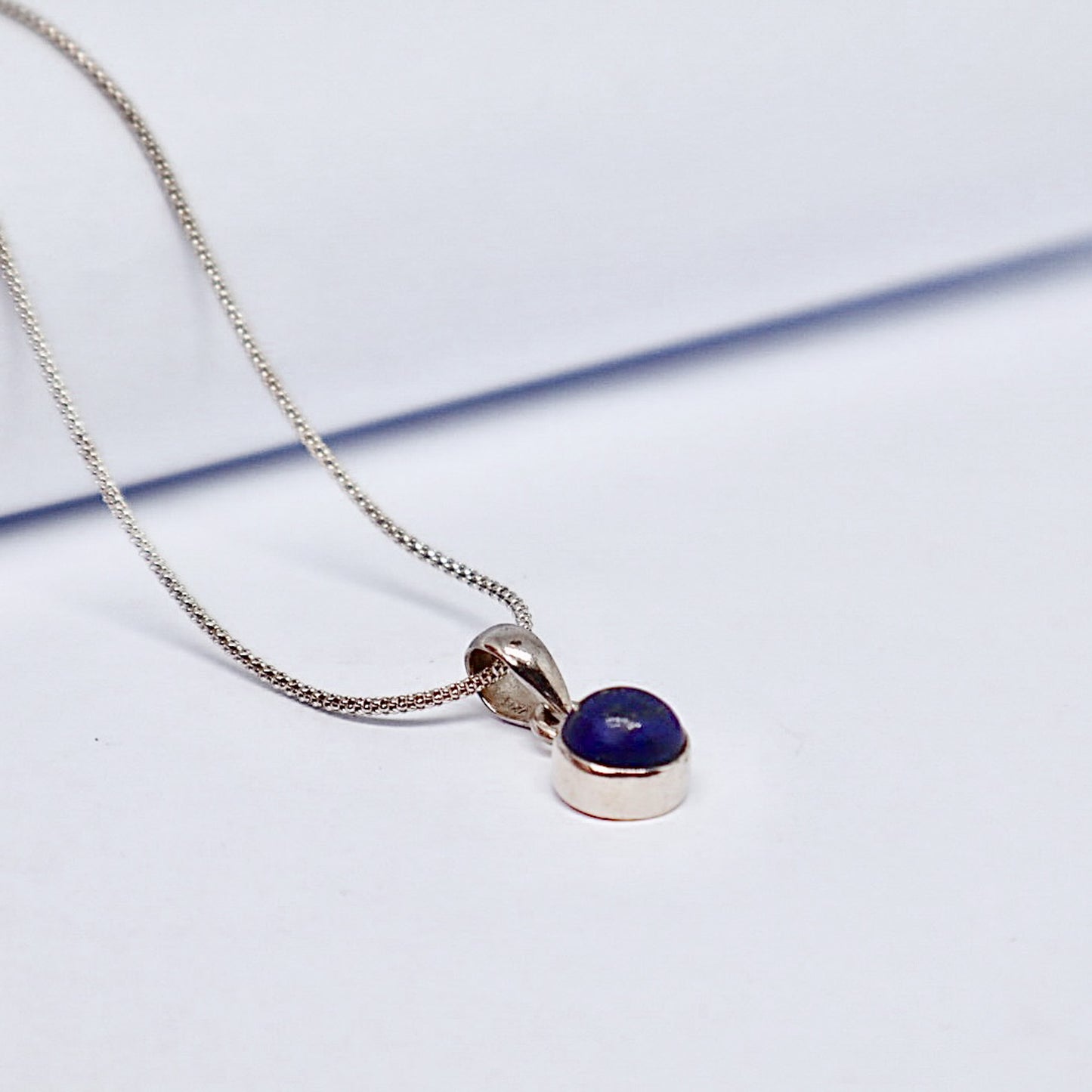 Silver Lapis Lazuli Necklace