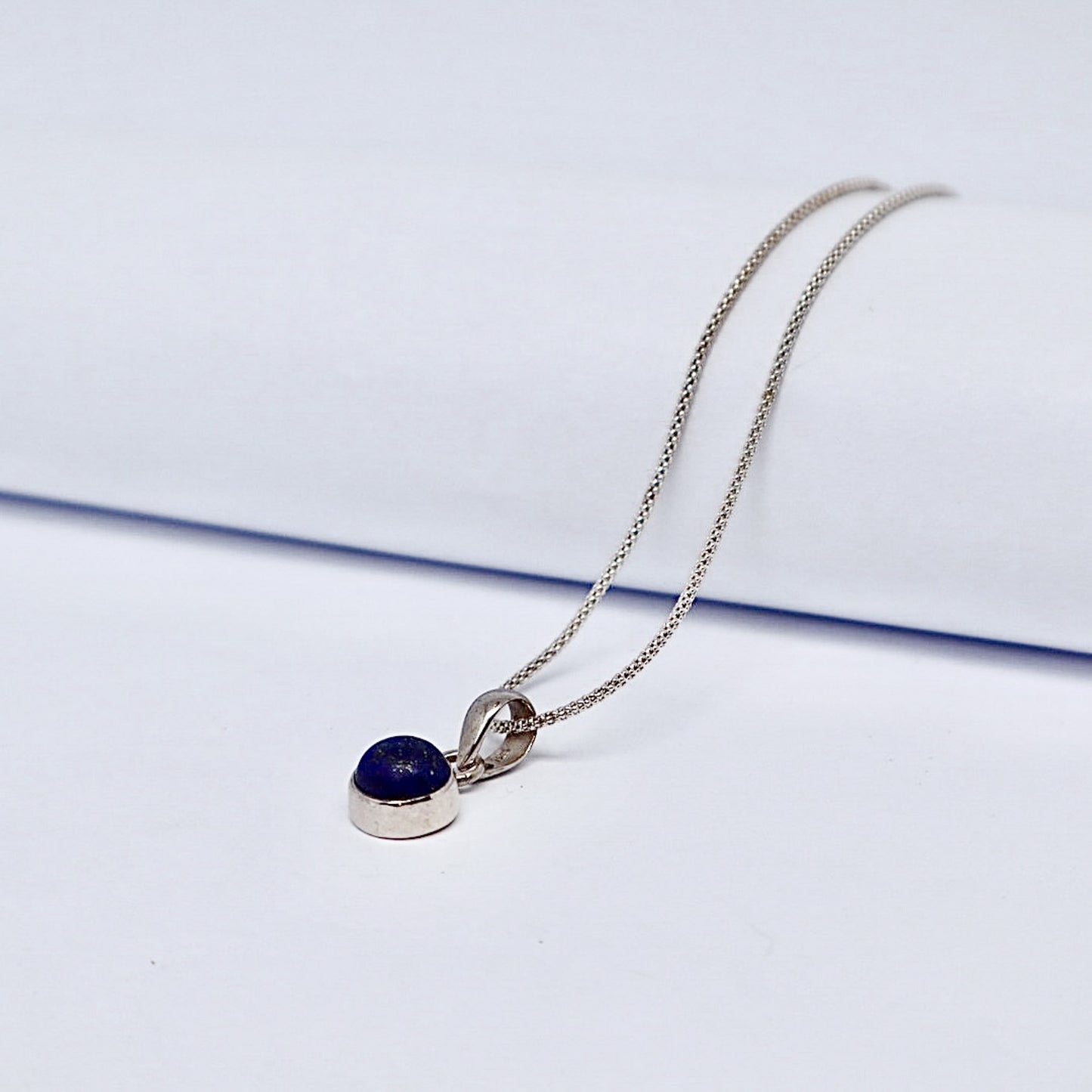 Silver Lapis Lazuli Necklace