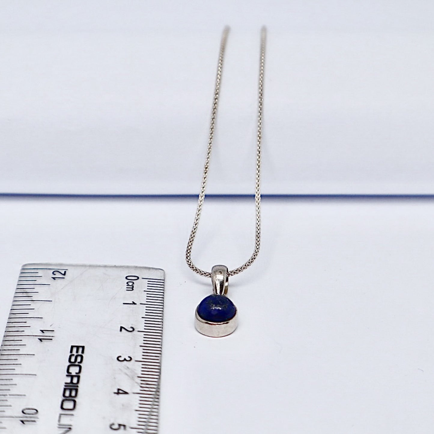 Silver Lapis Lazuli Necklace