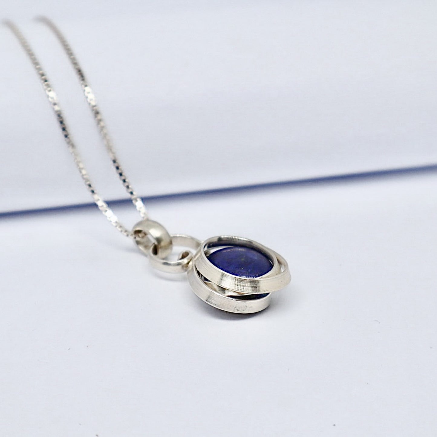 Gala Silver Lapis Lazuli Necklace