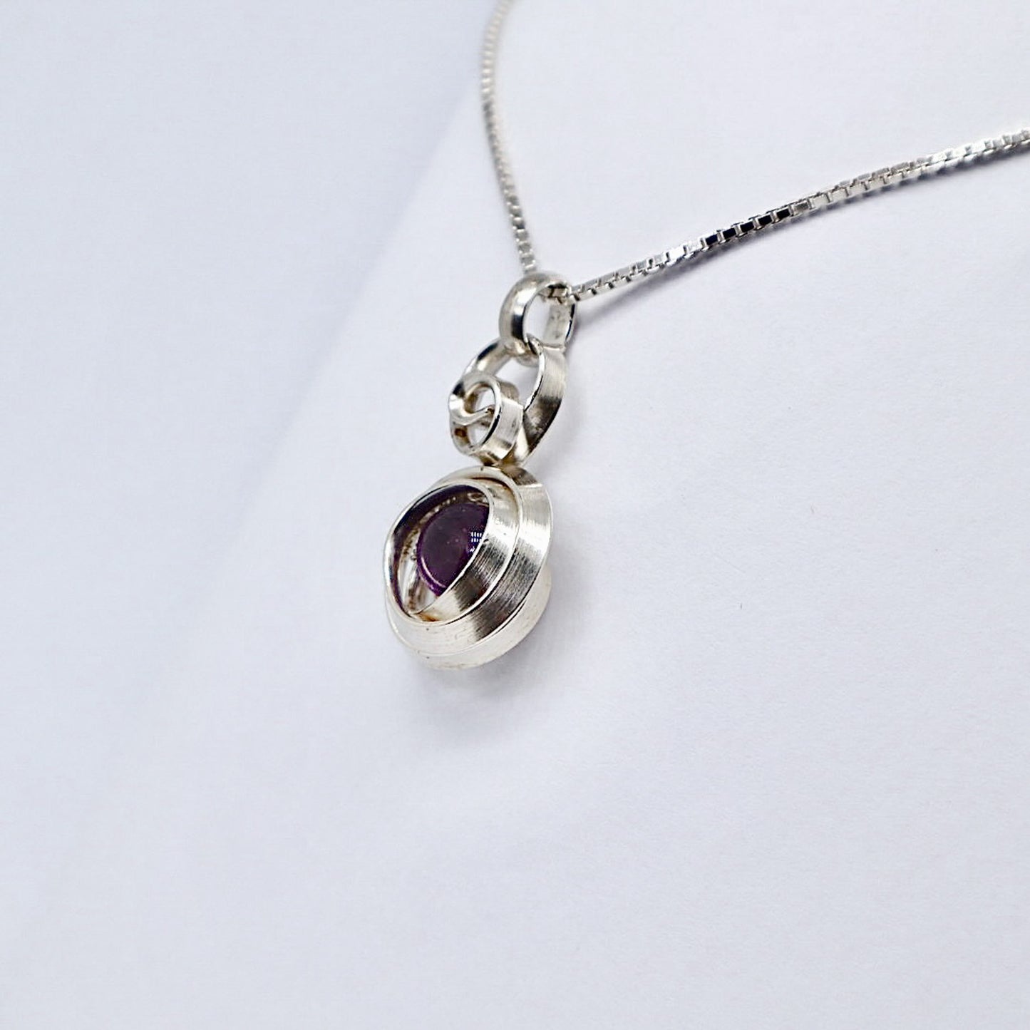 Gala Silver Amethyst Necklace