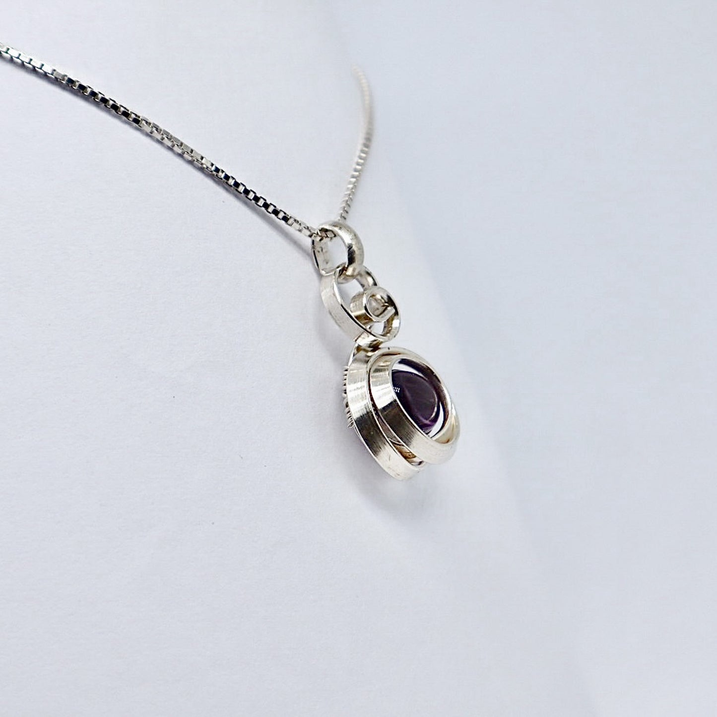 Gala Silver Amethyst Necklace