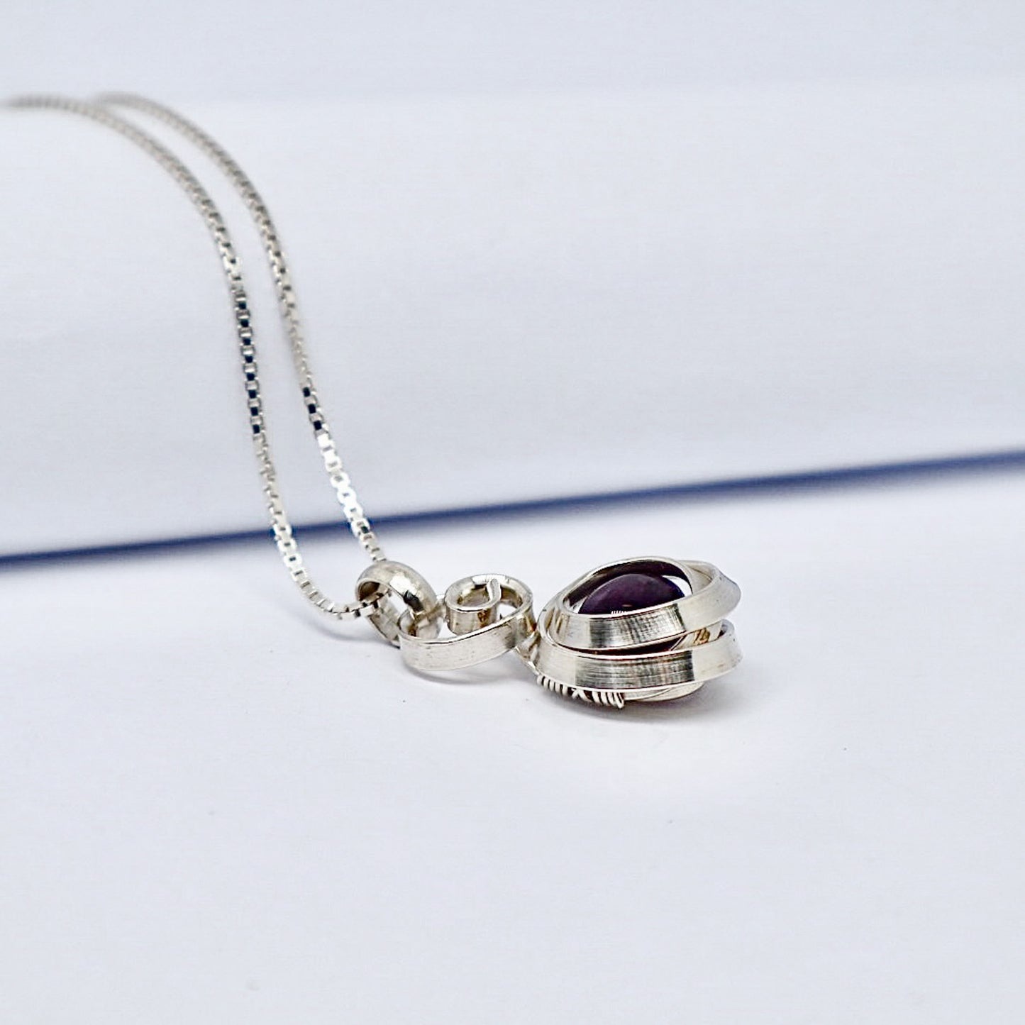 Gala Silver Amethyst Necklace