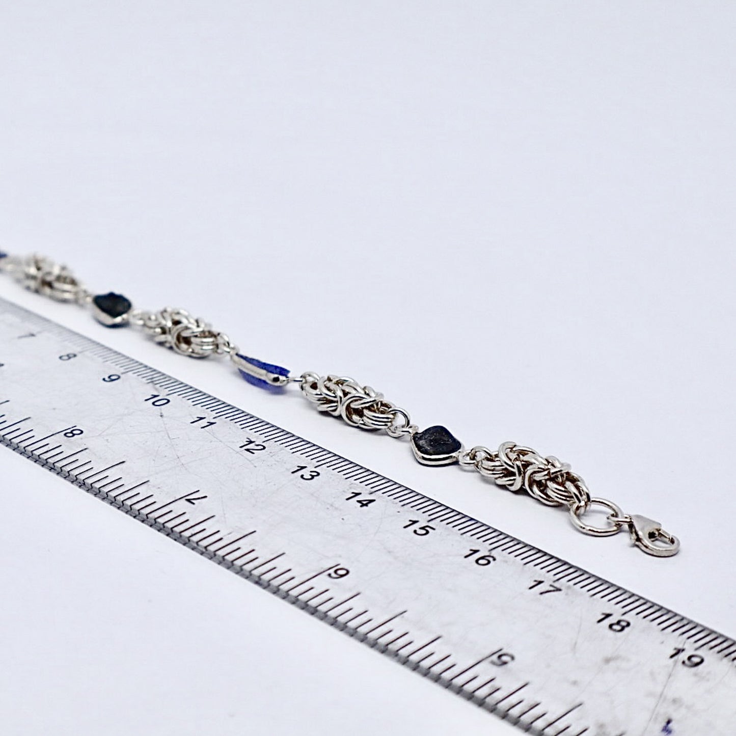 Tanzanite Full Byzantine Chainmail Bracelet