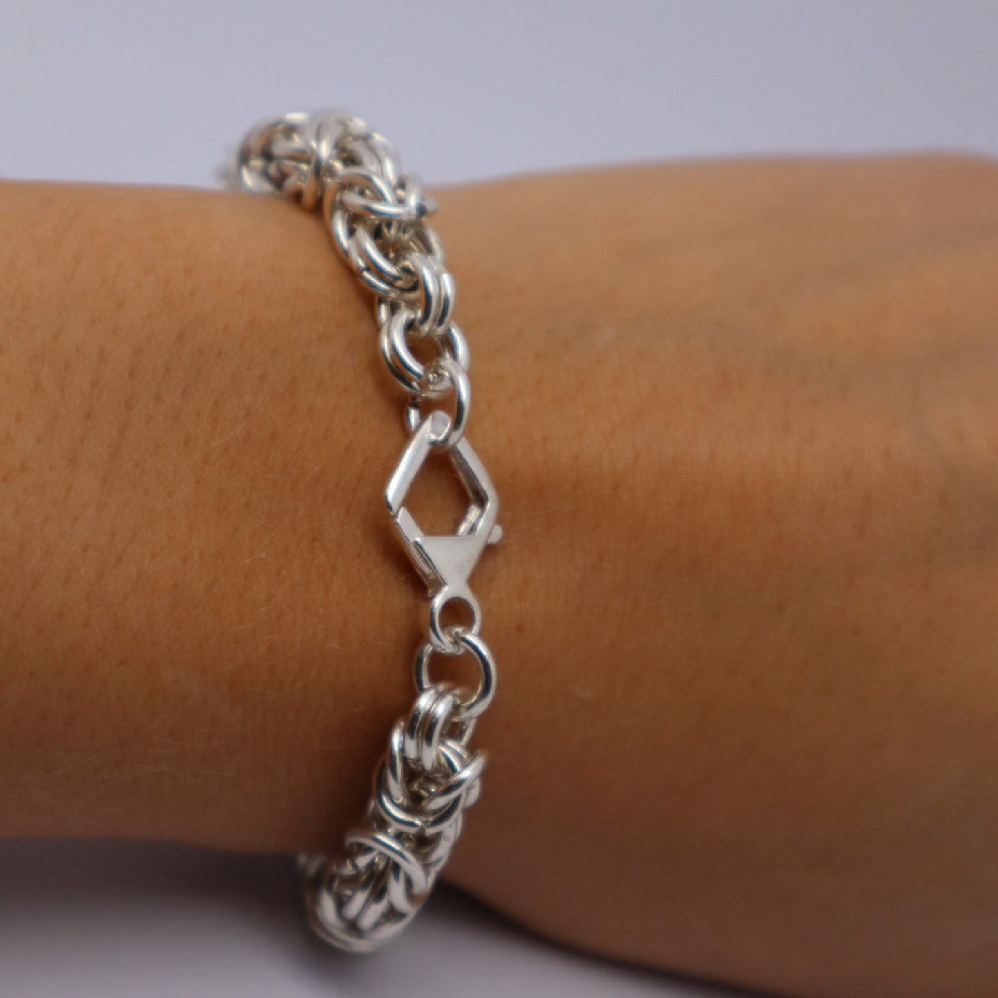 Full Thick Byzantine Chain maill Bracelet