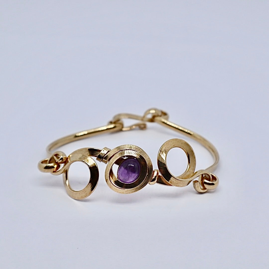 Gala Amethyst Gold Plated Sterling Silver Bracelet