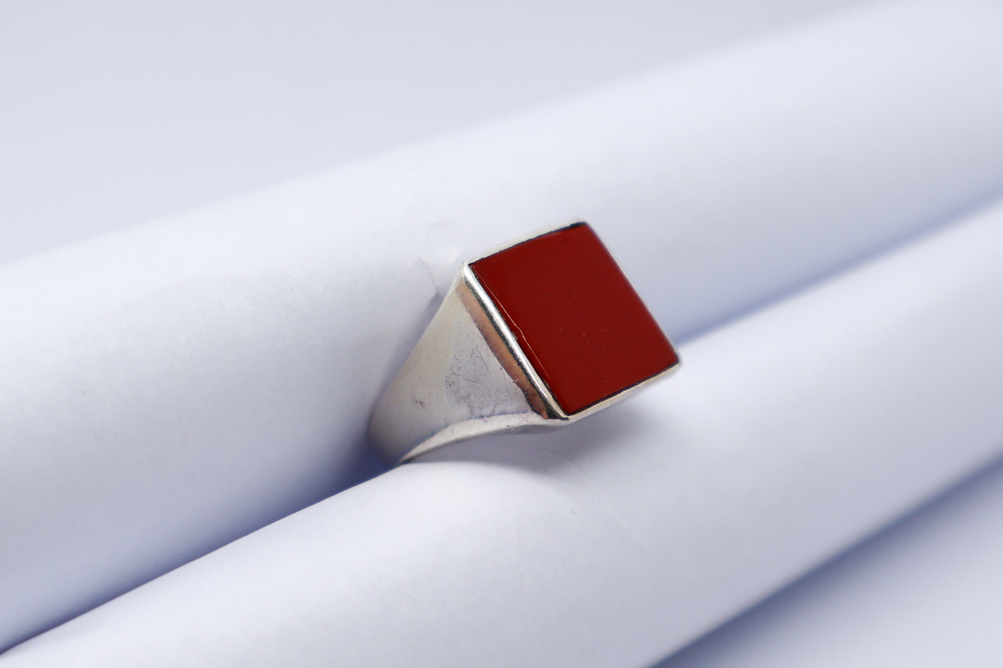 Cornelian Sterling Silver Ring