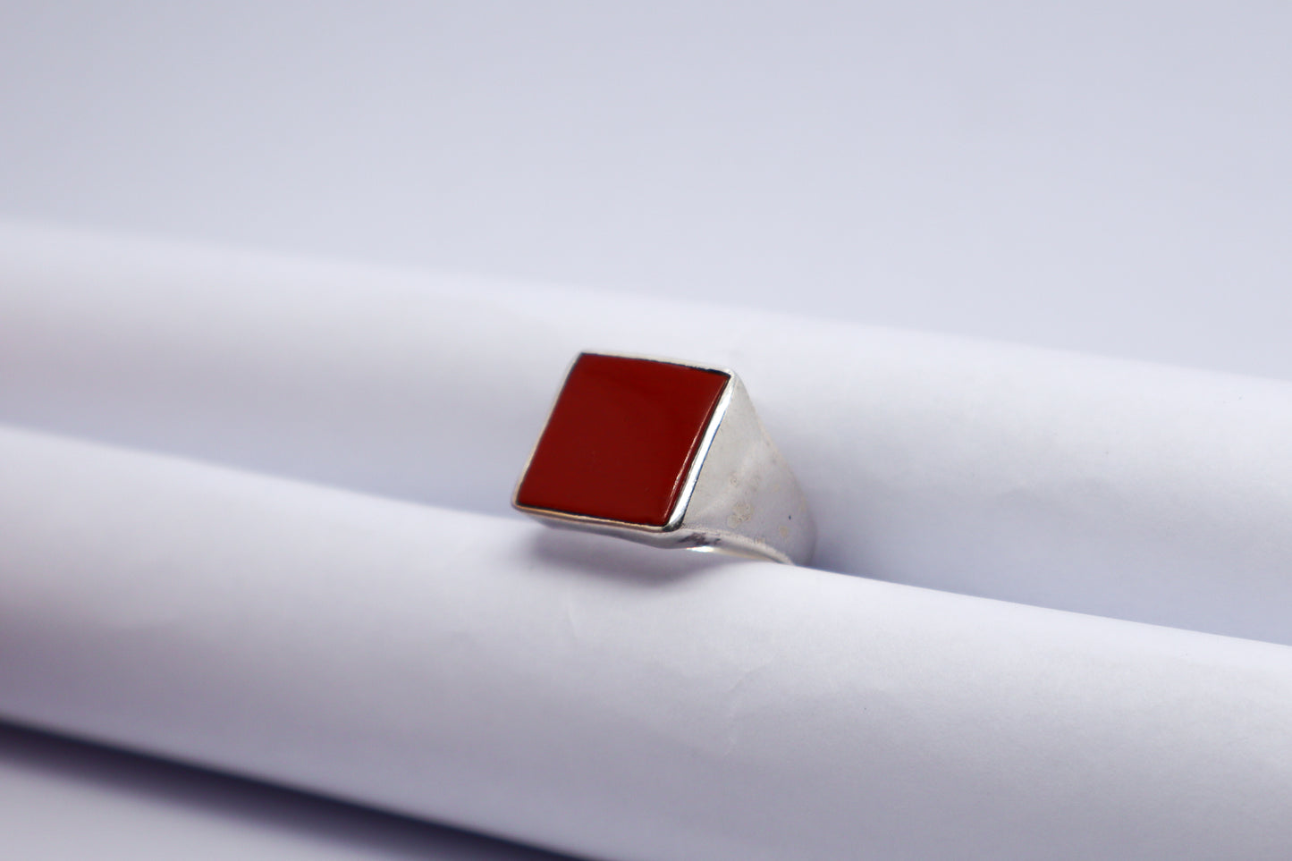 Cornelian Sterling Silver Ring