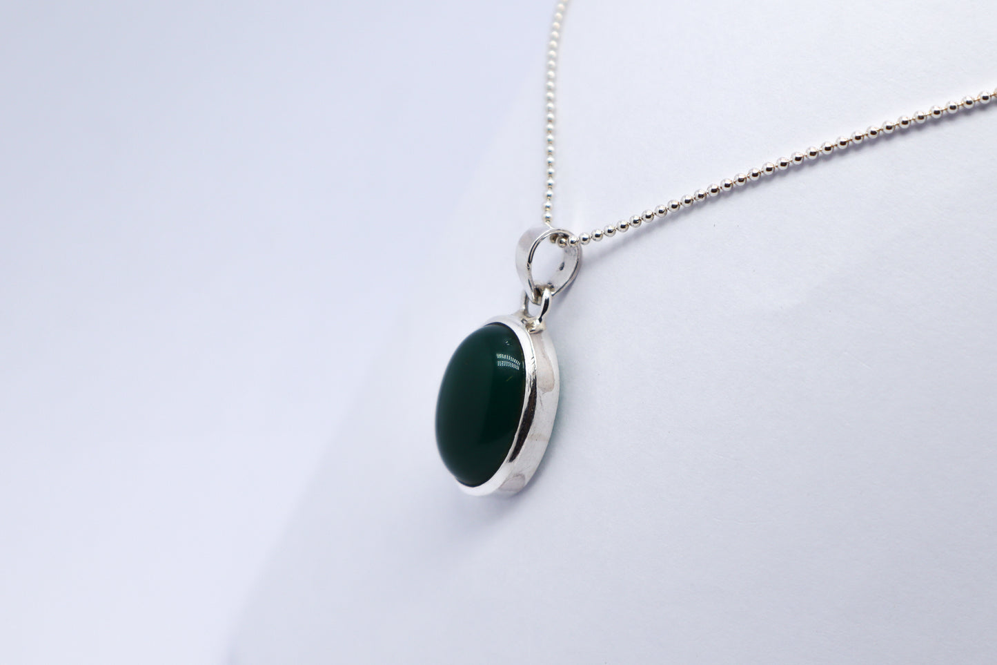 Green Aventurine Sterling Silver Necklace
