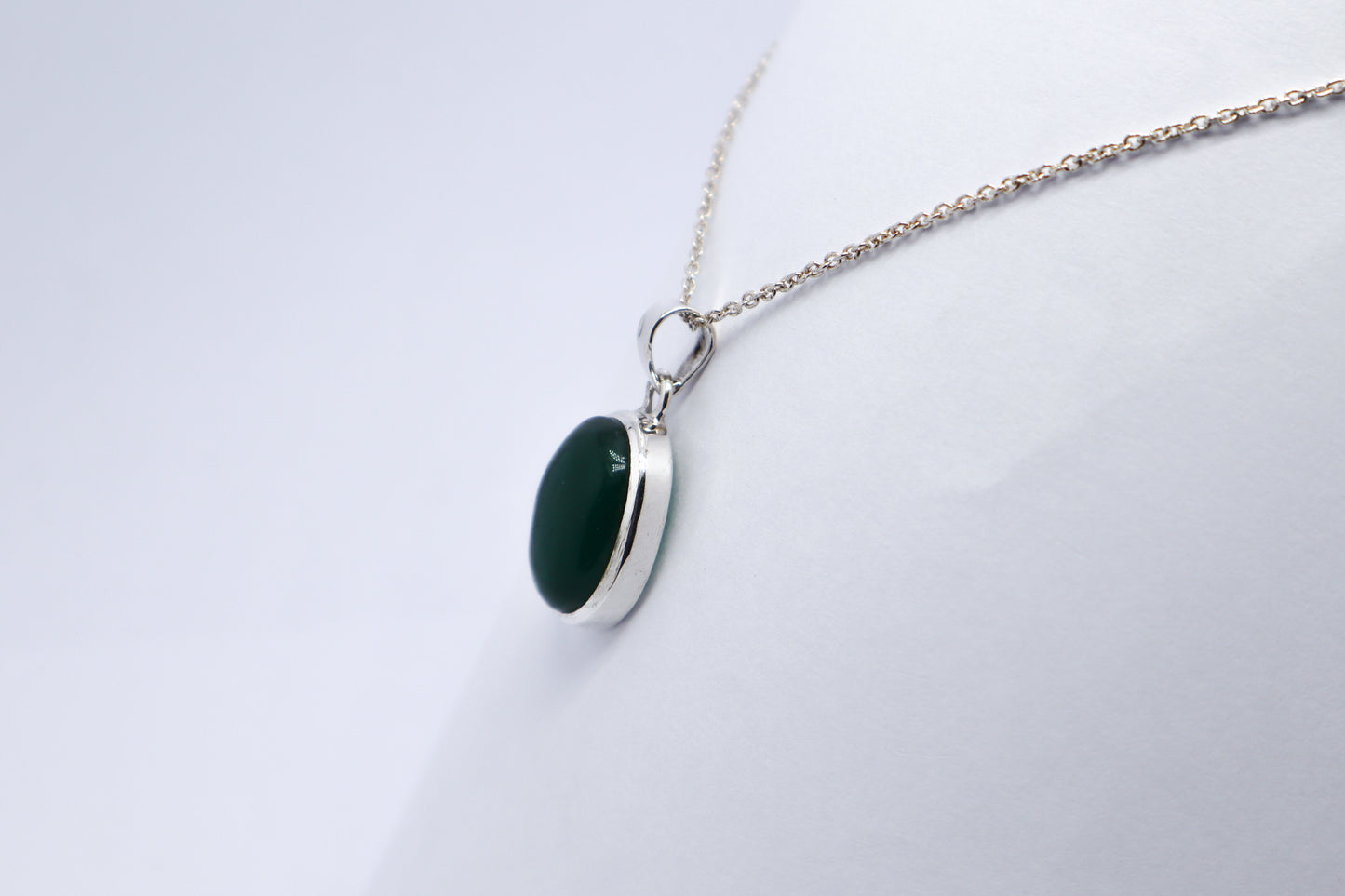 Green Aventurine Sterling Silver Necklace