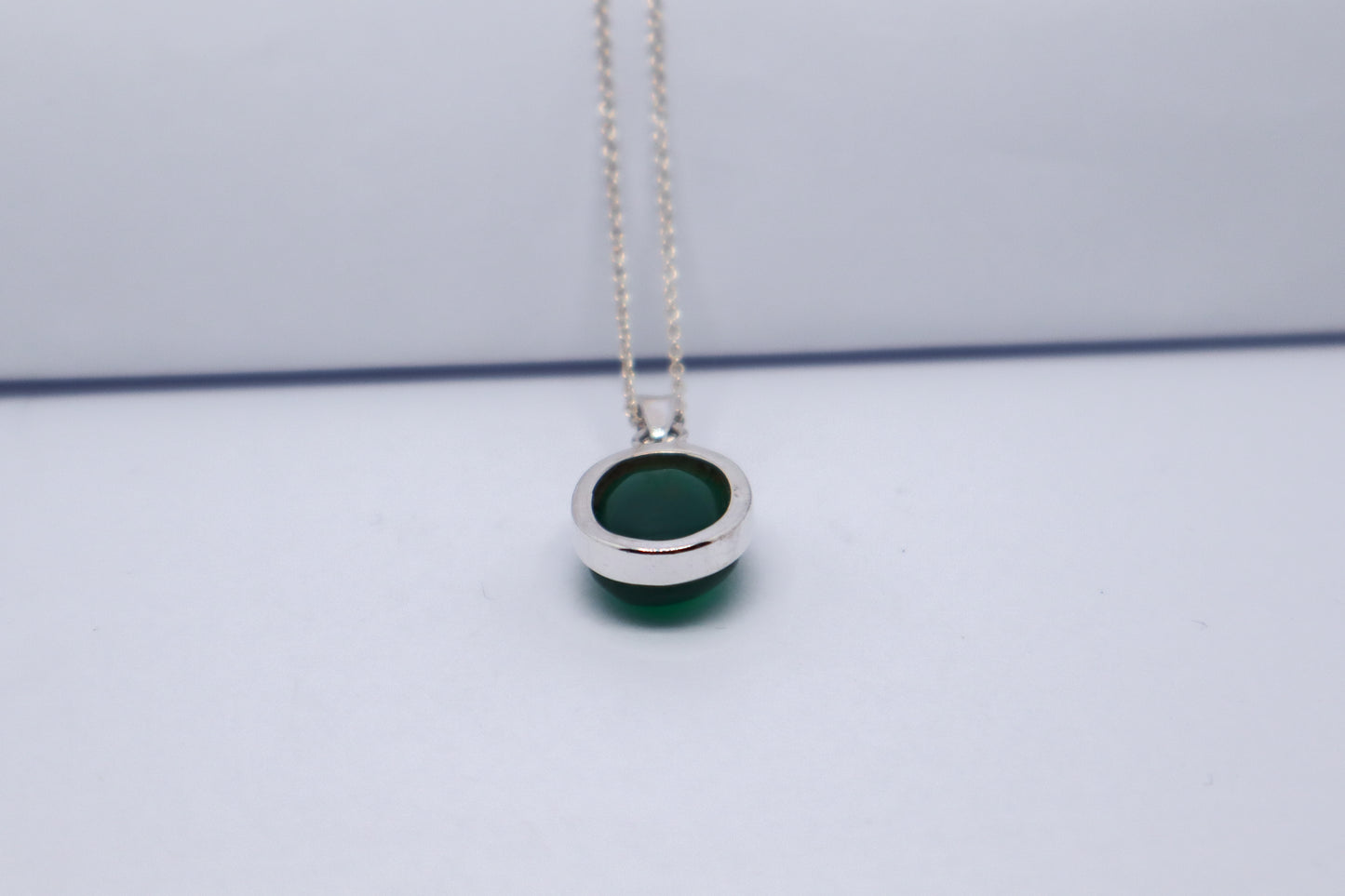 Green Aventurine Sterling Silver Necklace