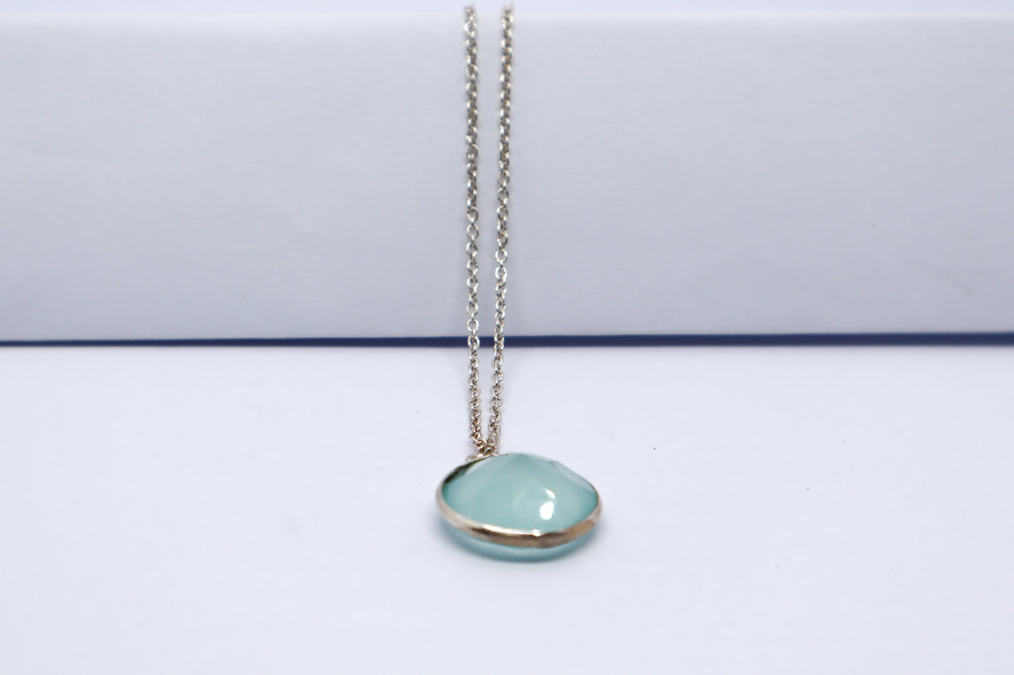 Chalcedony Sterling Silver Necklace