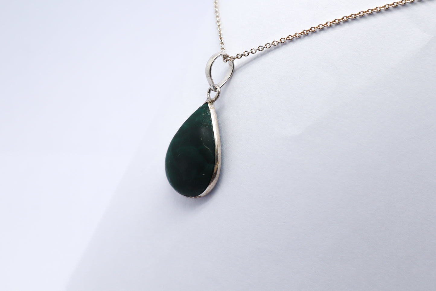 Malachit Sterling Silver Necklace