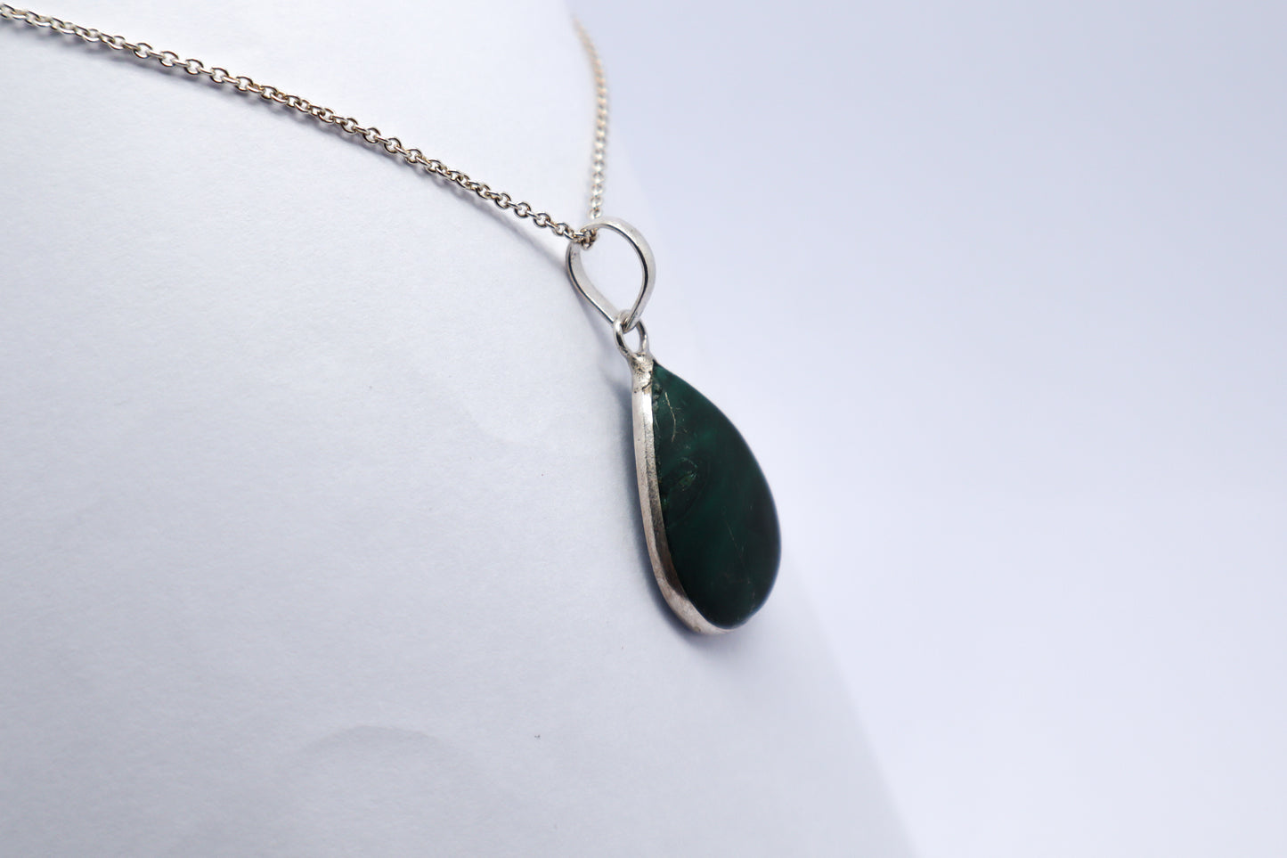 Malachit Sterling Silver Necklace