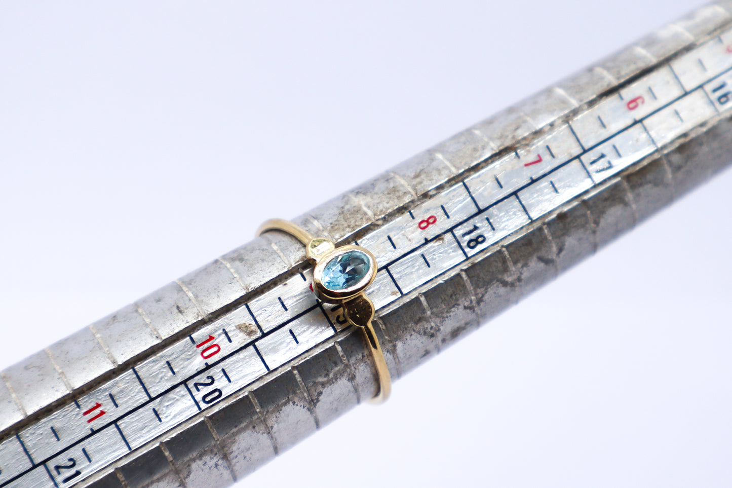 Sky Blue Topaz Gold Plated Solid Sterling Silver Ring