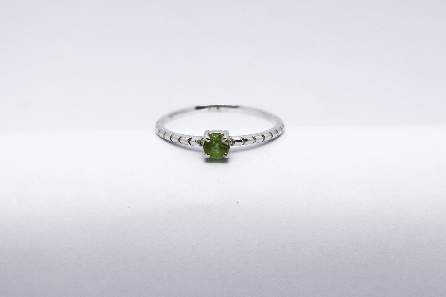 Peridot Solid Sterling Silver Ring