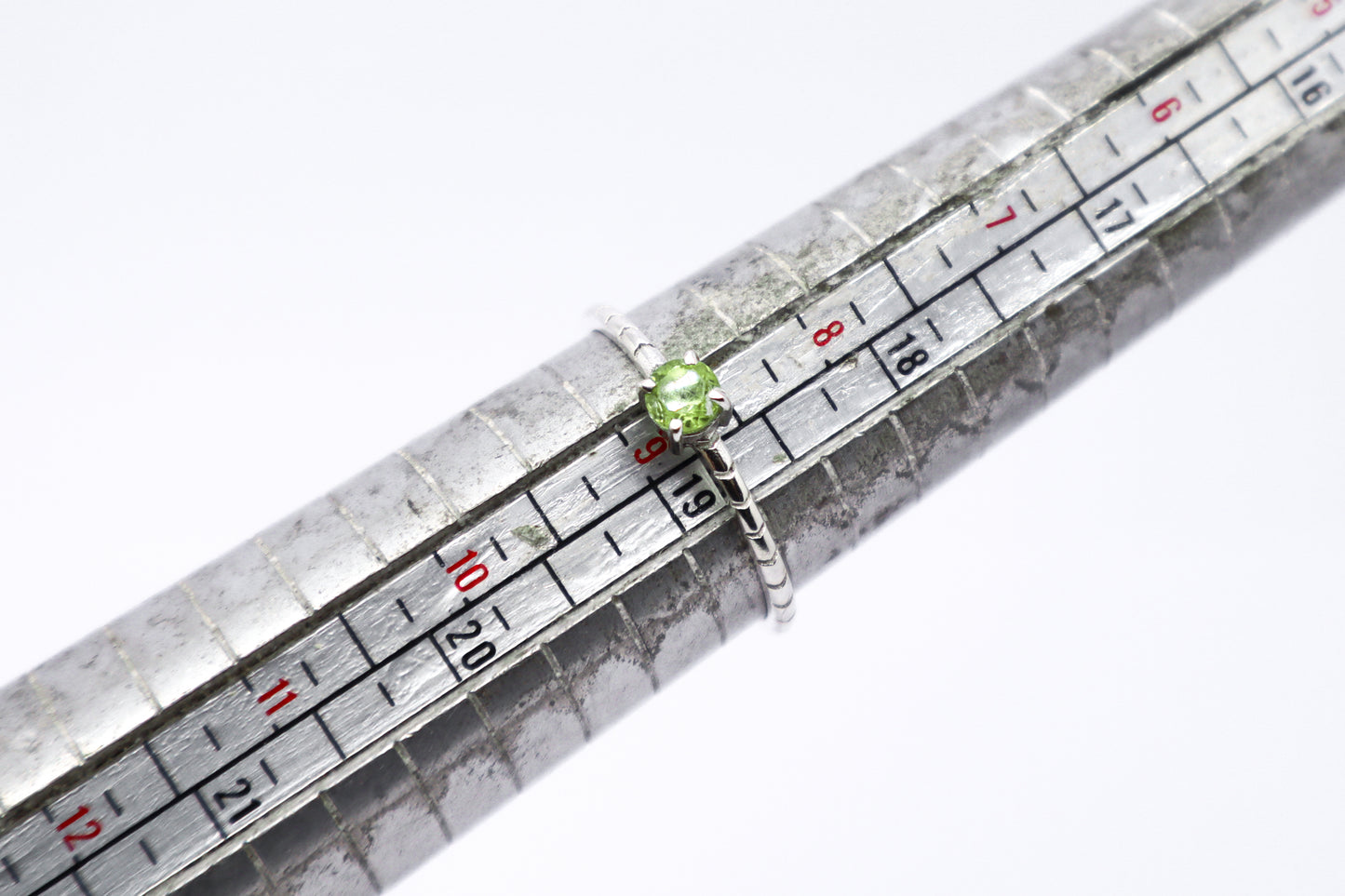 Peridot Solid Sterling Silver Ring