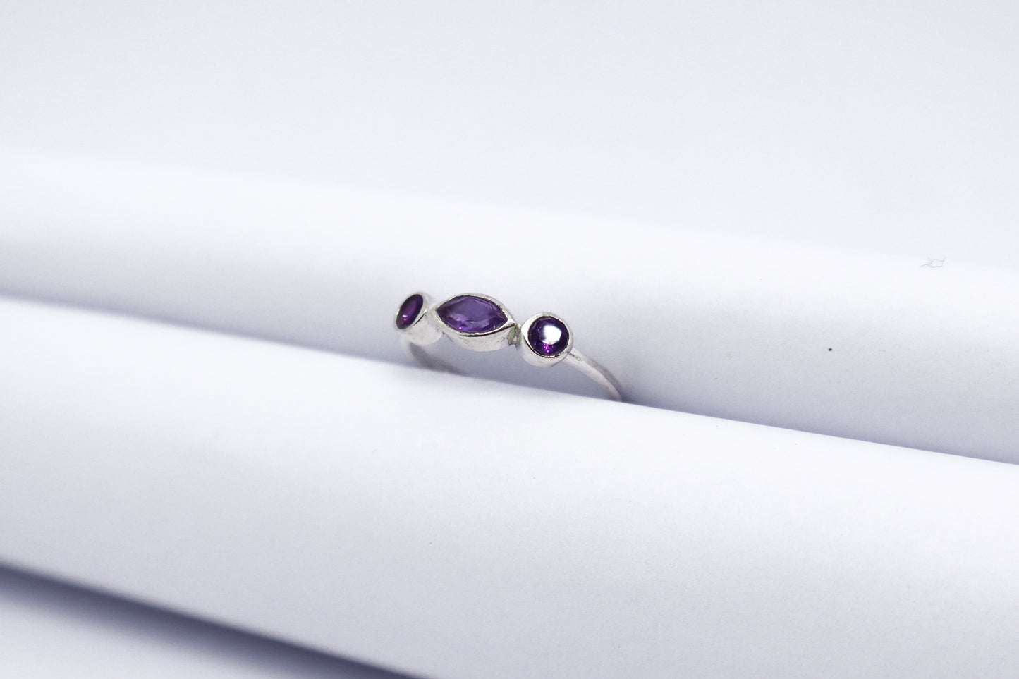 Amethyst Solid Sterling Silver Ring