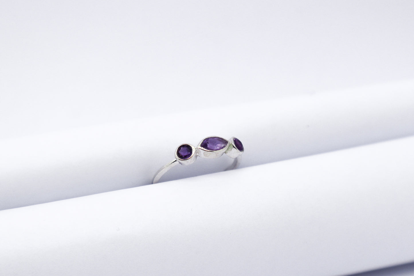 Amethyst Solid Sterling Silver Ring