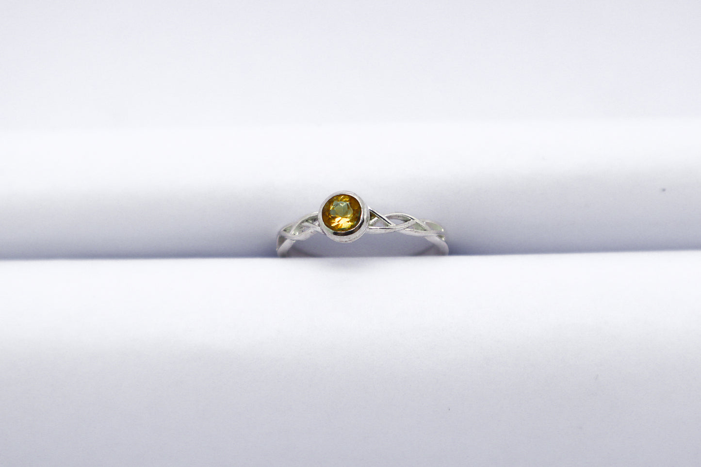 Citrine Solid Sterling Silver Ring