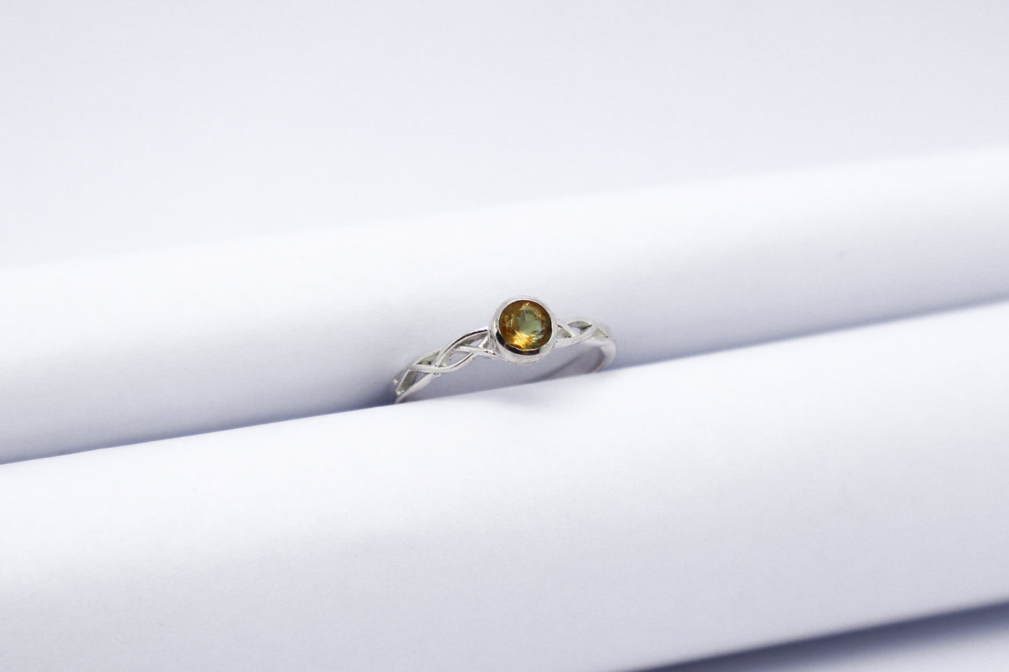 Citrine Solid Sterling Silver Ring