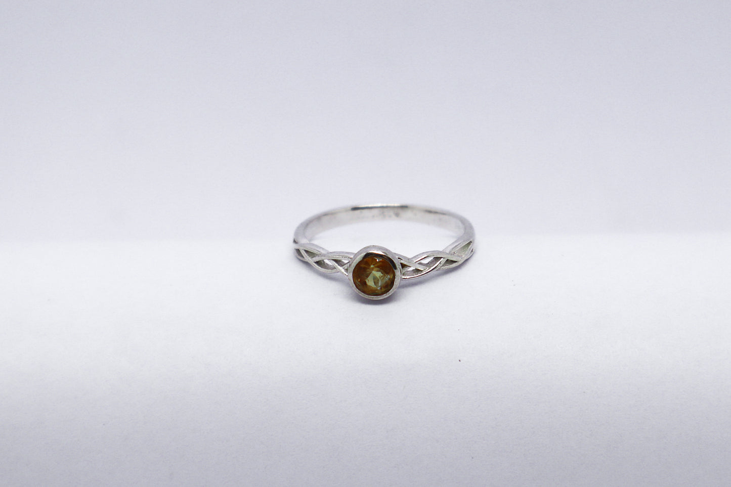 Citrine Solid Sterling Silver Ring