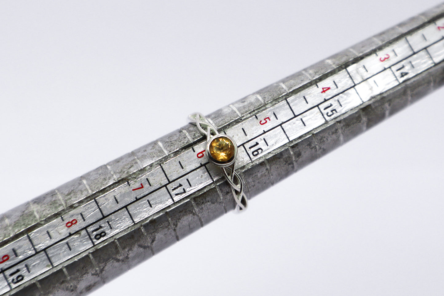 Citrine Solid Sterling Silver Ring